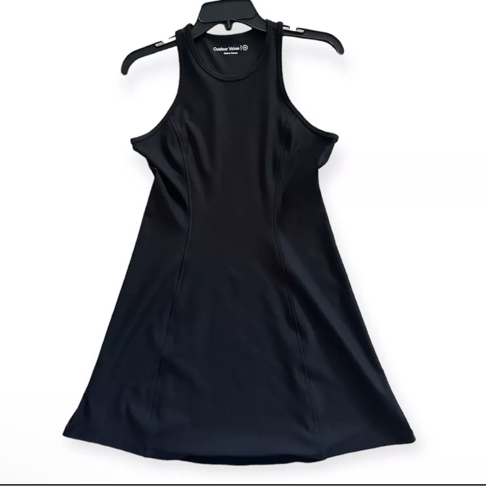 Outdoor Voices Black Athena Tennis Golf Workout Casual Dress Shiraz Sz Medium